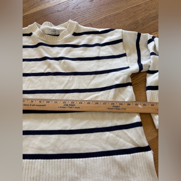 J.crew wide hem 100% cotton striped sweater womens - Picture 4 of 8